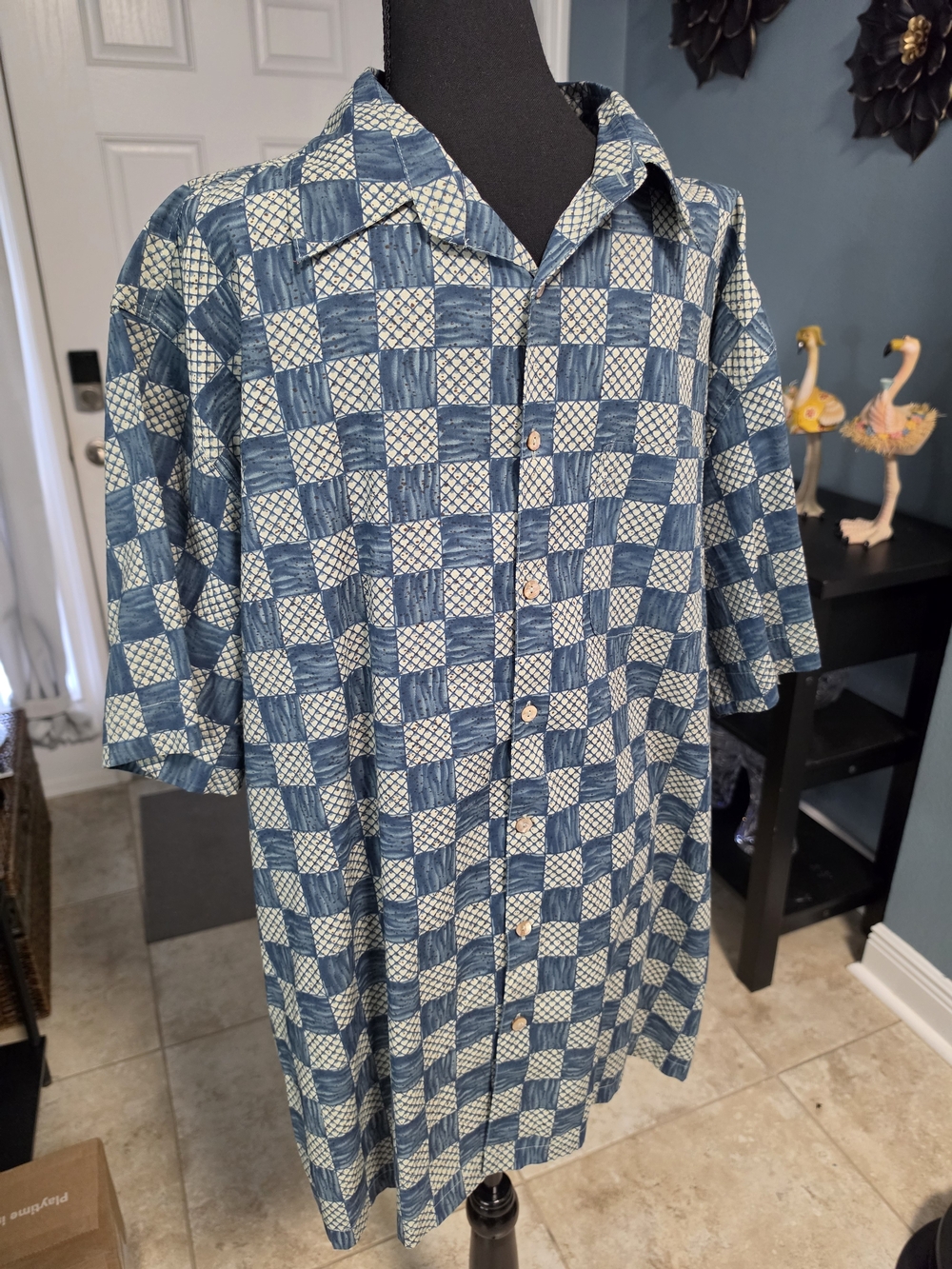 Vintage J. Peterman Men's XL Camp Shirt - 100% Cotton